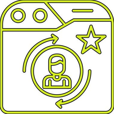 seo modern simgesinin vektör illüstrasyonu