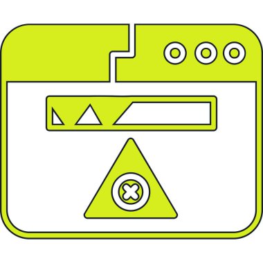 Elektronik cihazların basit ve minimalist ana hatlı vektör simgesi
