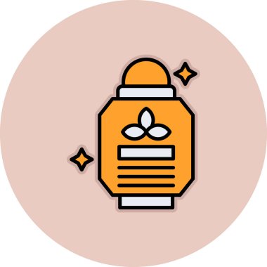 Bir çiçek simgesinin vektör illüstrasyonu