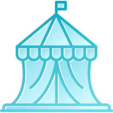 Lunapark atlıkarınca simgesi, basit stil