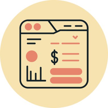 iş simgesi vektör illüstrasyonu