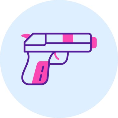 silah simgesi, vektör illüstrasyon tasarımı