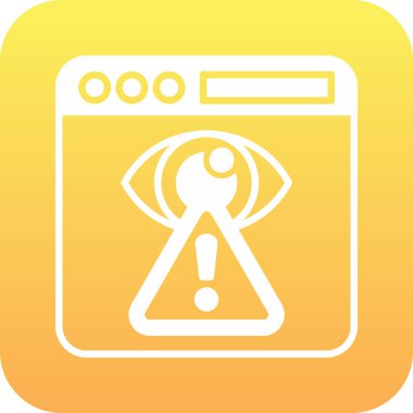 Alarm uyarı simgesi - ana hatlar biçiminde