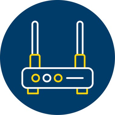 router simgesi vektör illüstrasyonu