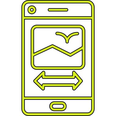 Smartphone Simgesi, vektör illüstrasyonu