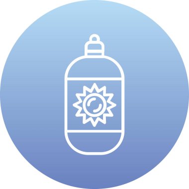 Bir şişe suyun vektör çizimi