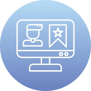 Eşsiz web hattı uygulama vektör simgesi