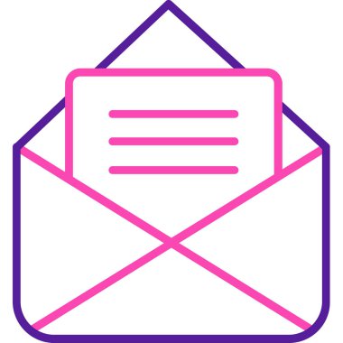 Zarf. Web simgesi basit illüstrasyon