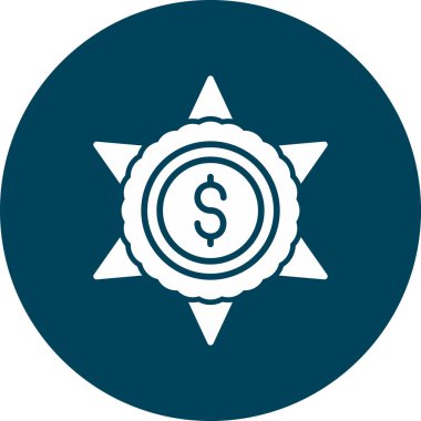 Dolar para ikonu vektör illüstrasyonu