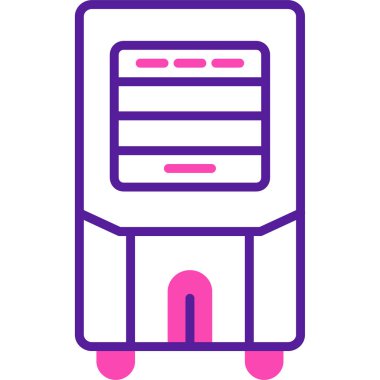 Yazıcı. Web simgesi basit illüstrasyon