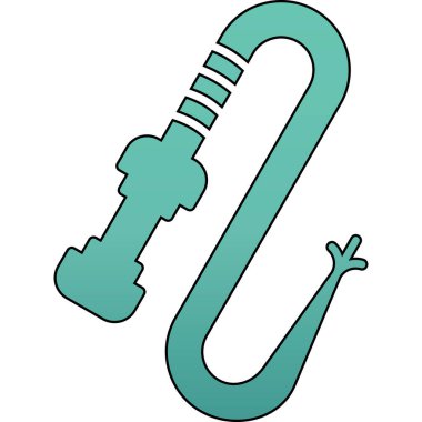 Çizgi film simgesinin vektör illüstrasyonu