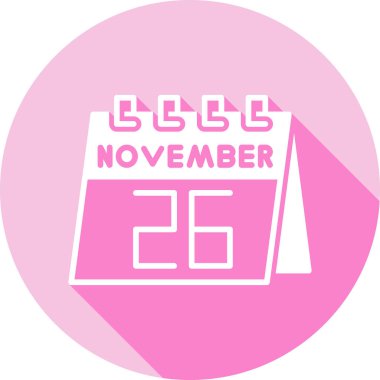 Kasım ayının Ekim ayı için bir takvimin vektör illüstrasyonu