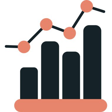 iş grafiği vektör simgesi