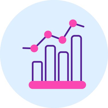 İş grafiğinin vektör illüstrasyonu