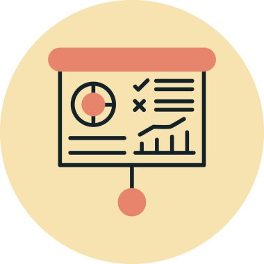 Kontrol listesi. Web simgesi basit illüstrasyon