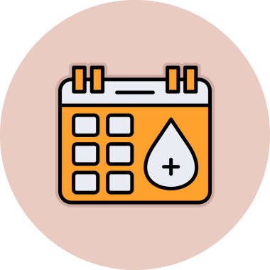 Takvim simgesi vektör illüstrasyonu