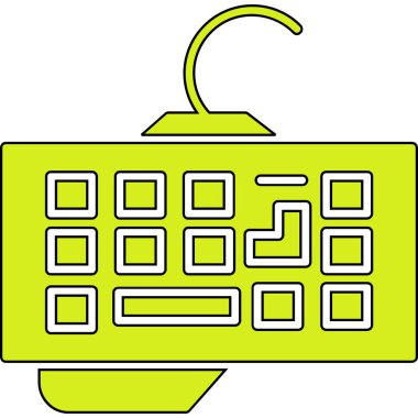 Hesap makinesi. Web simgesi basit illüstrasyon