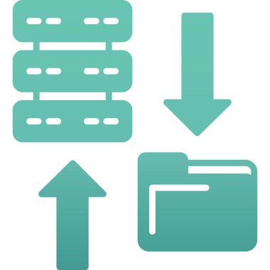 veritabanı. Web simgesi basit tasarım