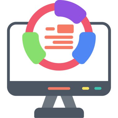 Çağrı merkezi. Web simgesi basit tasarım