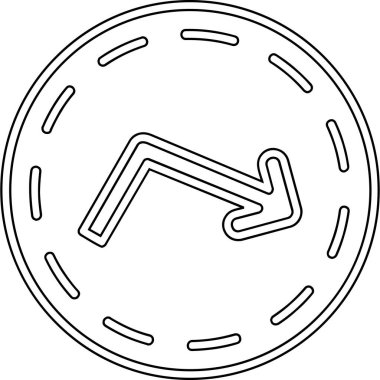 Ok. Web simgesi basit illüstrasyon