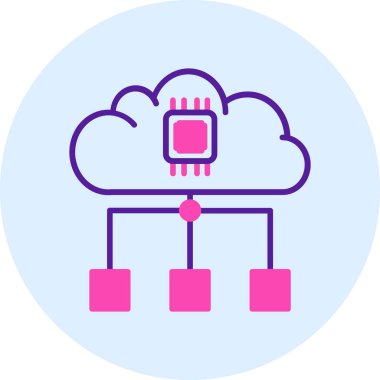 Bulut hesaplama. Web simgesi