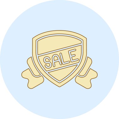 İndirim etiketi ve metni olan bir etiketin vektör illüstrasyonu