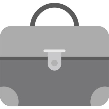 Bavul simgesi. Web için bavul vektör simgelerinin basit çizimi