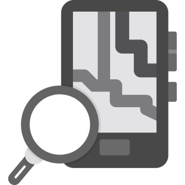 Arama kutusu simgesi, vektör illüstrasyonu