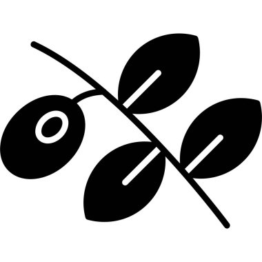 Yaprak ikonu vektör illüstrasyonu