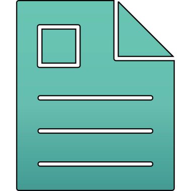 Dosya. Web simgesi basit illüstrasyon