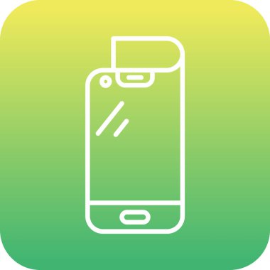 Katlanabilir Akıllı Telefon vektör simgesi. Basit tasarım