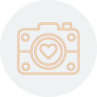 Kamera. Web simgesi basit illüstrasyon