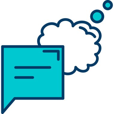 Sohbet ikonu. Basit resimleme