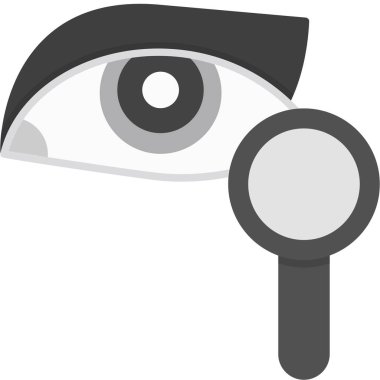 Dedektif Arama Gözü simgesi düz stil