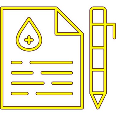 Çapraz ve çapraz vektör simgesi dizaynlı tıp kitabı