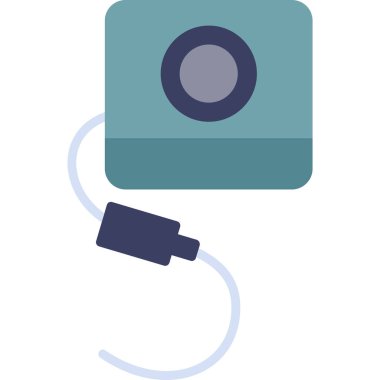 Kamera. Web simgesi basit illüstrasyon