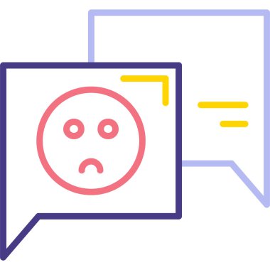 Sohbet simgesi vektör illüstrasyonu