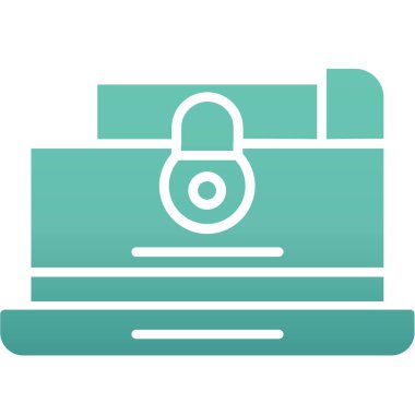 Kilit simgesi. Düz dizayn. 10 saniye.