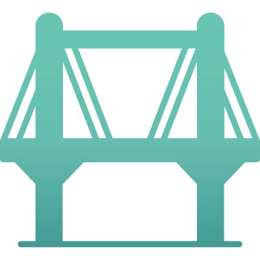 Köprü. Web simgesi basit illüstrasyon