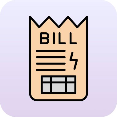 Web için bir çizgi film simgesinin vektör illüstrasyonu