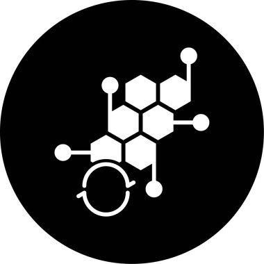 Kimyasal deney vektör simgesi