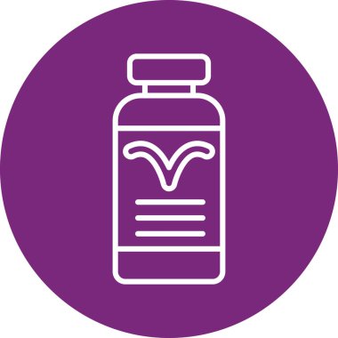 Şişe simgesinin vektör illüstrasyonu