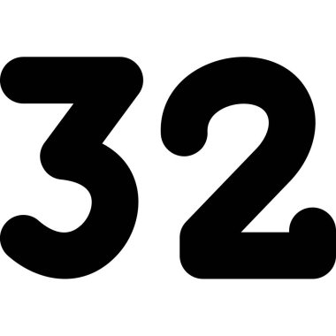 23 numara logo, vektör, illüstrasyon. Şirketiniz için simge tasarımı