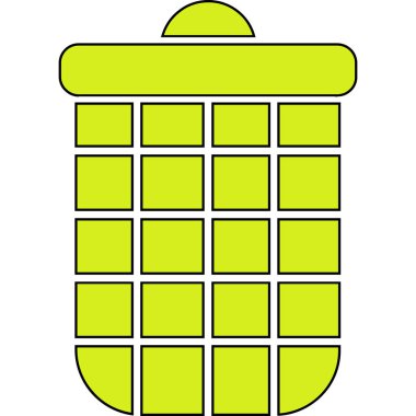 Hesap makinesinin basit simgesi, vektör illüstrasyonu