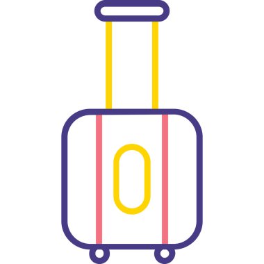 seyahat çantası. Basit resimleme