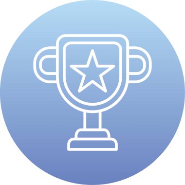 Kupa. Web simgesi basit tasarım