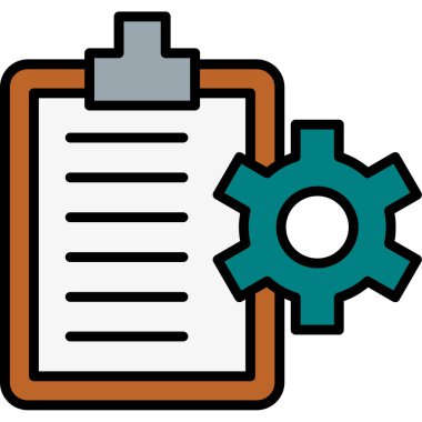 Kontrol listesi simgesi. beyaz üzerinde izole edilmiş taslak kontrol listesi vektör rengi