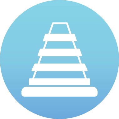 Noel ağacı simgesi, basit vektör illüstrasyonu