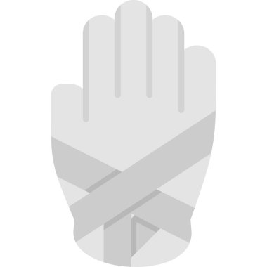 Eldivenlerde insan elinin vektör simgesi