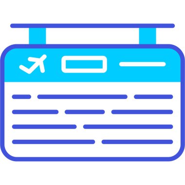 Uçuş bileti simgesi
